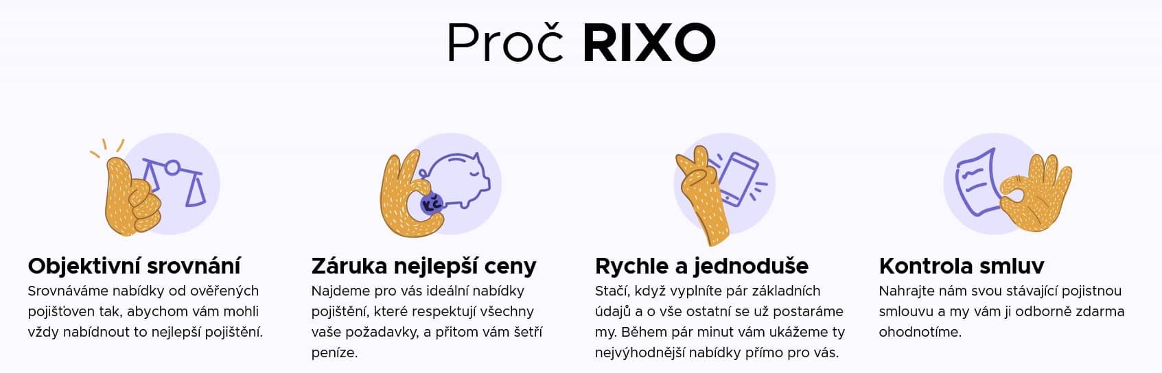 Proč srovnat pojištění na Rixo.cz